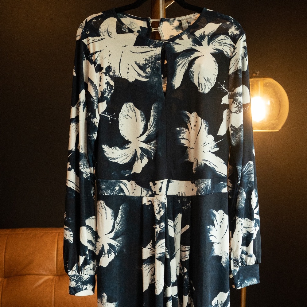 Asos floral long dress